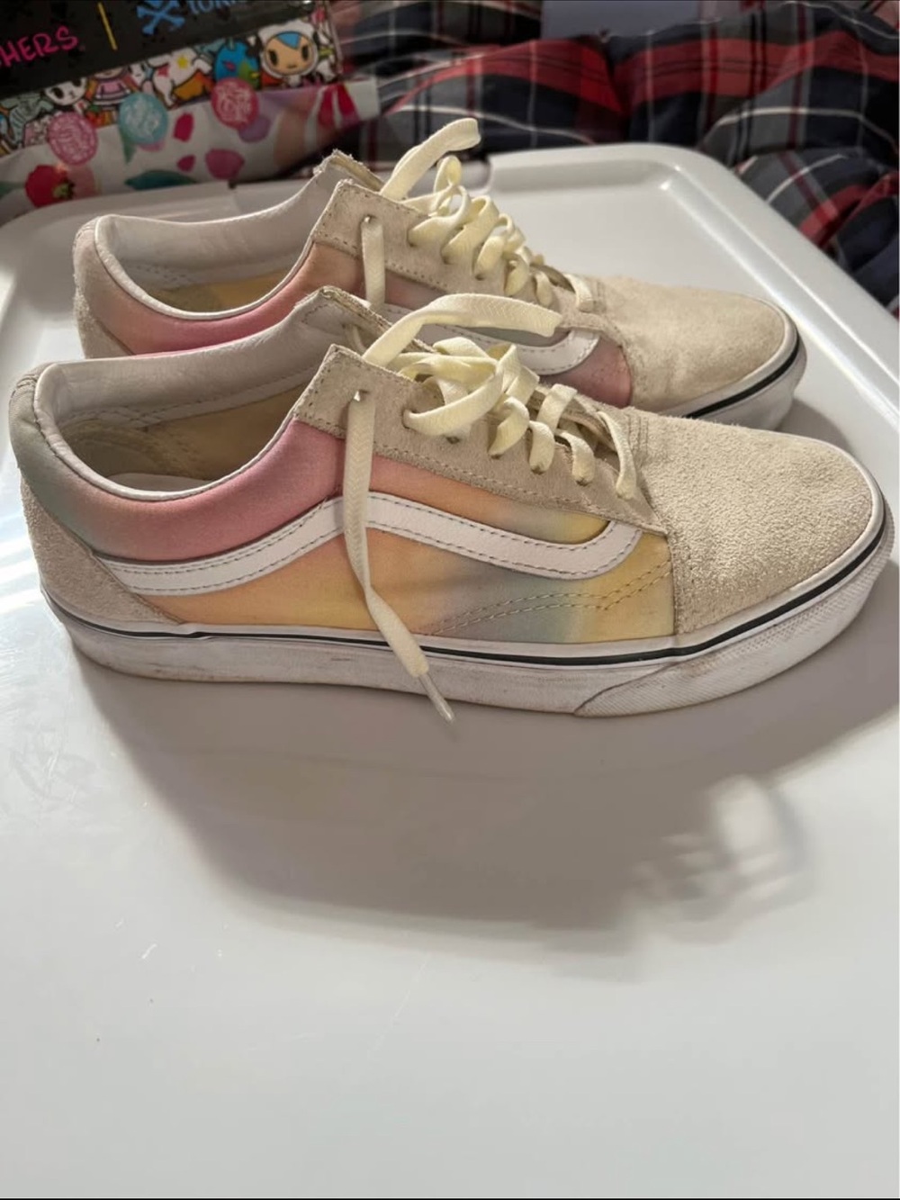 Vans Watercolour Rainbow Suede Sneakers Runners Size 7